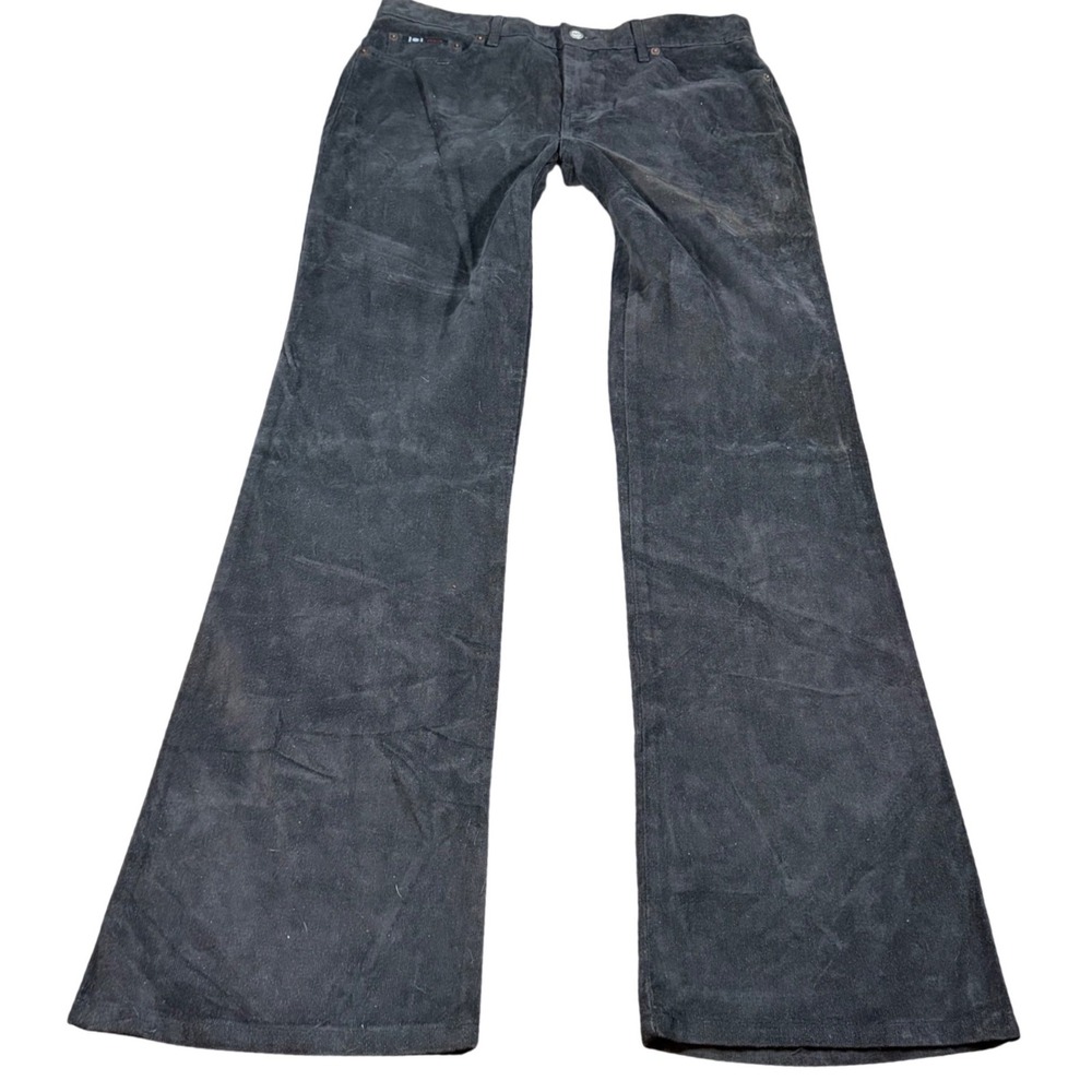 Y2K Grunge LEI Black Corduroy Pants Flare Vintage Size 13
